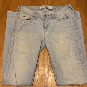 Hollister Sparkle Skinny Light Blue Jeans